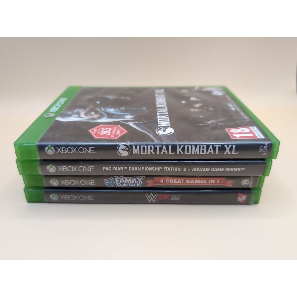 Xbox One Game Lot WWE 2K16 Mortal Kombat XL Pac-Man Championship 2